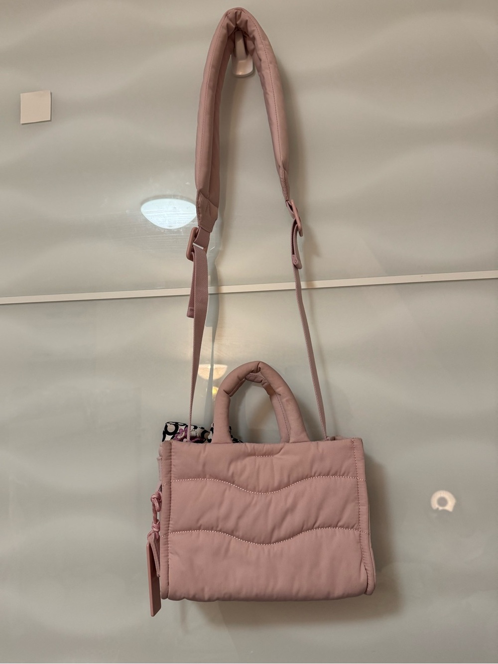 Coach coachtopia mini loop pink puffer puffy tote bag purse crossbody eco recycl - Picture 5 of 16